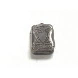 A small silver vinaigrette, Birmingham hallmarks.