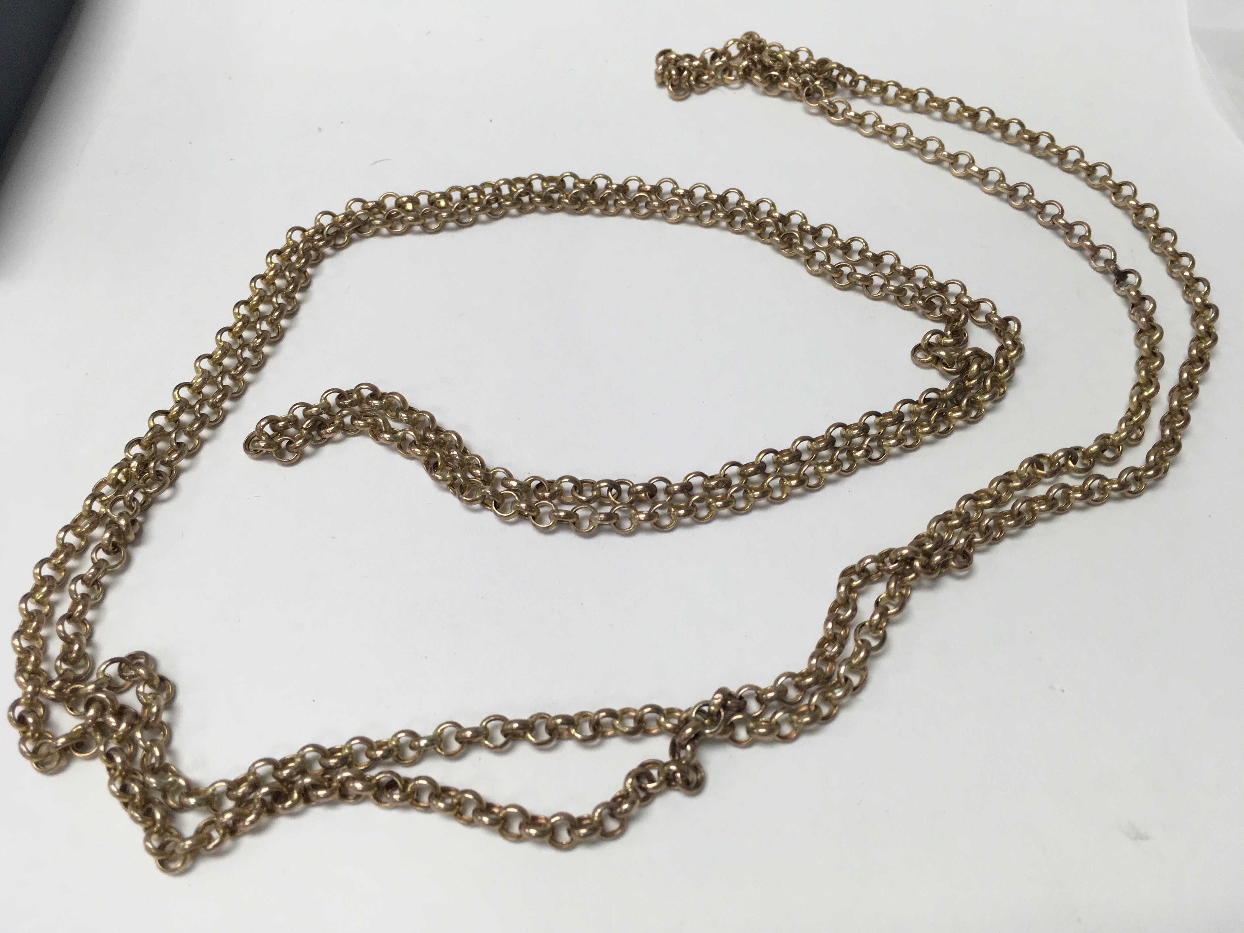 A 9 ct gold link chain 20 grams