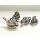 Four Christofle silver plated pomanders in the for
