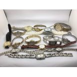 A bag of mixed watches, various makes.