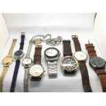 A bag of mixed watches, various makes including Te