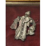 A sterling silver brooch pendant of the three wise men - NO RESERVE