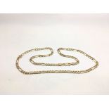 A 9ct gold necklace, approx 14.6g.