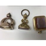 A Collection of three Victorian fob seals.