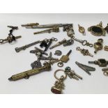 A Collection of Victorian and later watch keys and