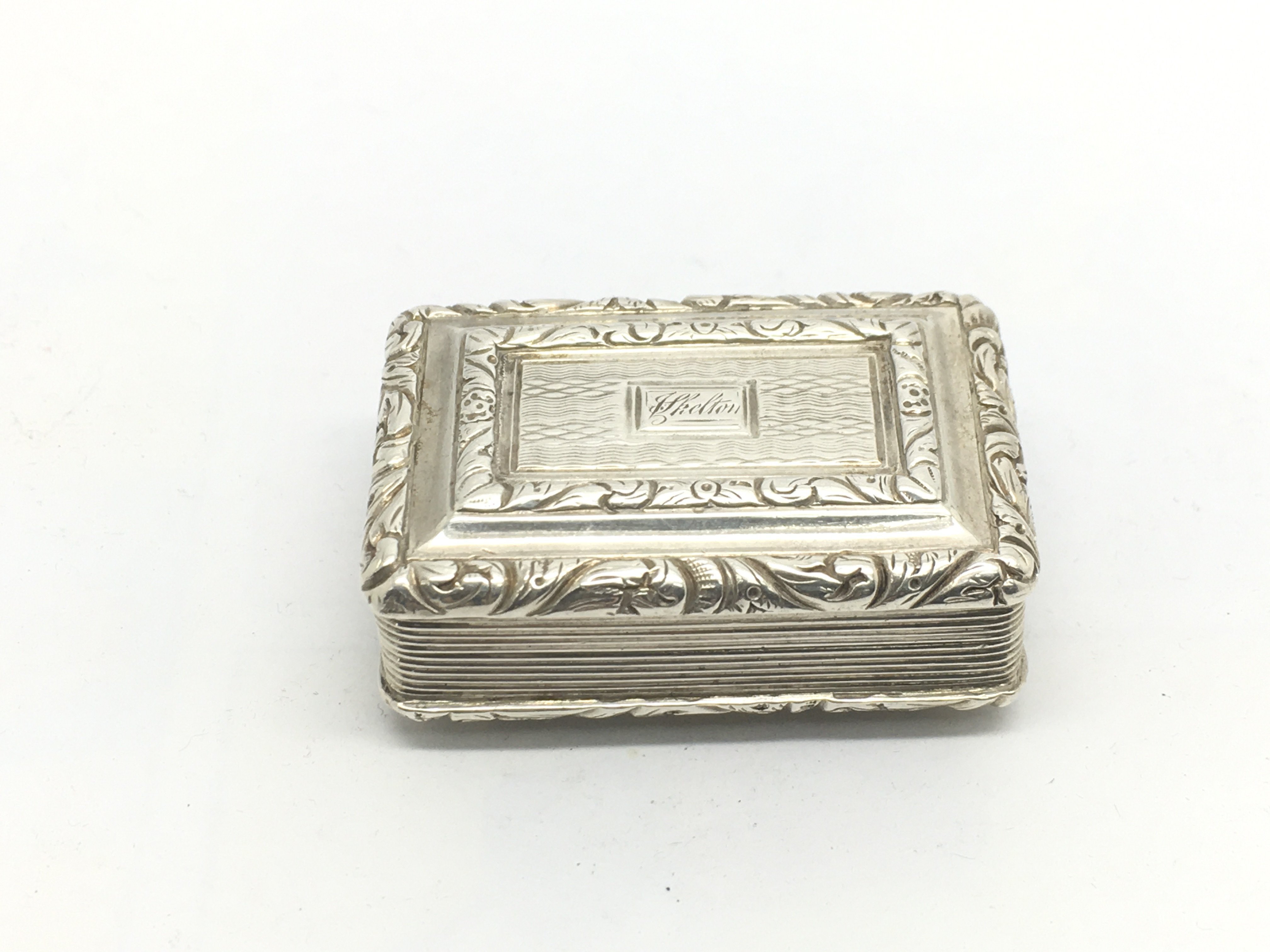 A Georgian silver vinaigrette by Thomas Shaw,