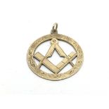 A 9ct gold Masonic pendant , approx 6g.