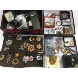 A collection of costume jewellery.