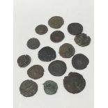 15 Various Roman coins As pictured.