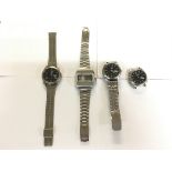 A collection of gents wristwatches.