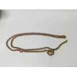 A 9 ct gold link necklace 9.8 grams approx.
