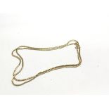 A 9ct gold necklace with closed links weight 6.5g