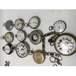 A Collection of 11 pocket watches various.