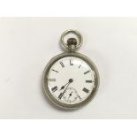 An Omega pocket watch with subsidiary seconds dial and Roman numerals - NO RESERVE