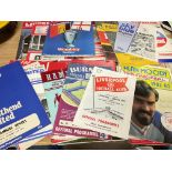 A collection of Football programmes 1963 onwards, for Liverpool, Southend, Arsenal etc.. inc some