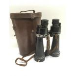 A pair of Barr & Stroud military issue binoculars.