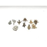 10 x British Army Cap Badges.