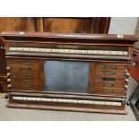 A Victorian Orme & Sons, Manchester snooker score board. 96cm x 59cm