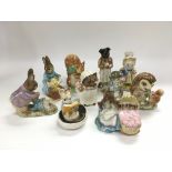 A collection of Beswick Beatrix Potter figures.