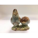 A Beswick figural group of two quails, number 2064