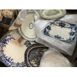 A collection of Victorian and later decorative meat plates (a lot) - NO RESERVE
