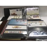 A box containing a collection of GB presentation p