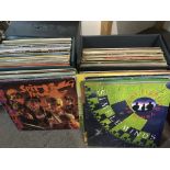 Four record boxes of LPs, various artists includin