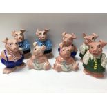 A collection of 8 NatWest pig money boxes - NO RESERVE