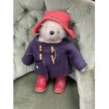 A vintage Paddington bear teddy.