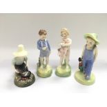 Four Royal Doulton figures of children comprising