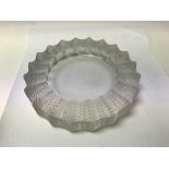 A Lalique clear glass ash tray .14 cm