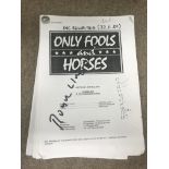 An original Only Fools and Horses script, signed b