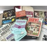 A collection of West Ham memorabilia and programme