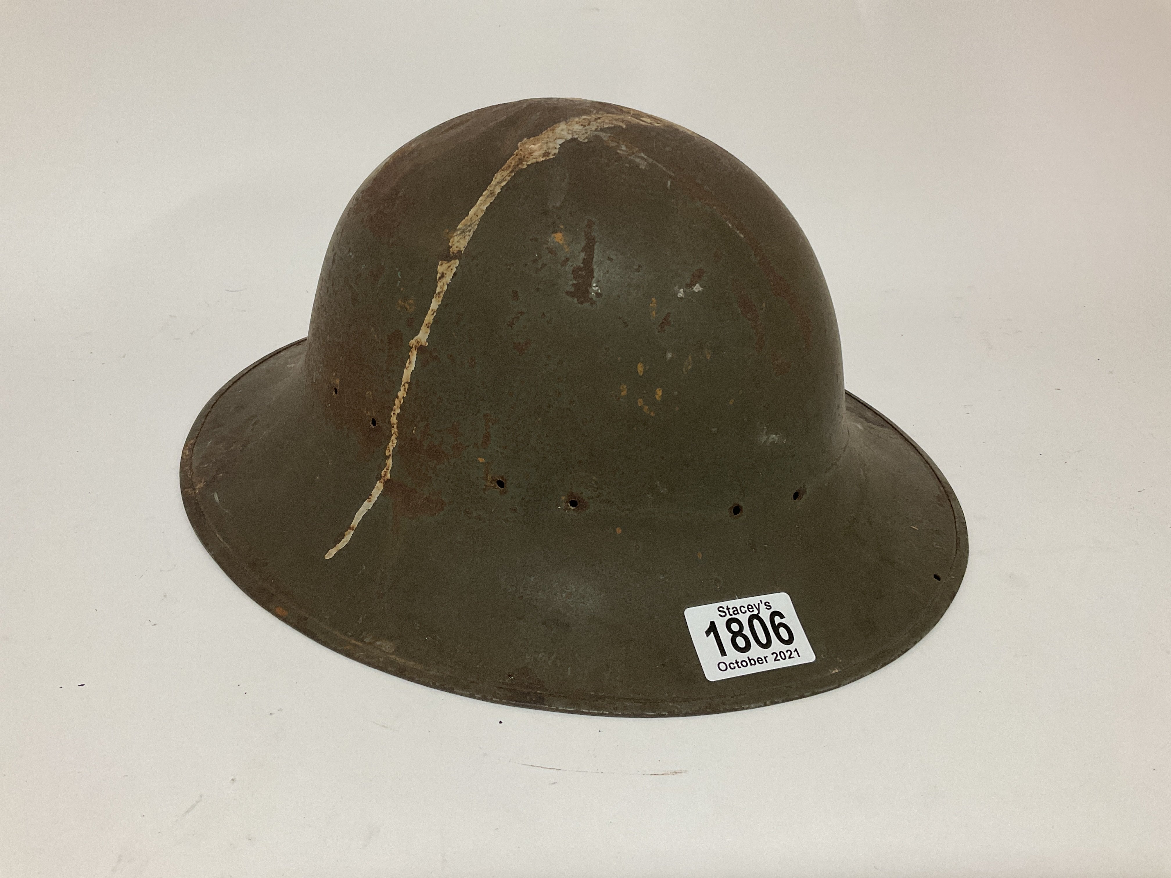 WW2 issue Brodie helmet dated .41