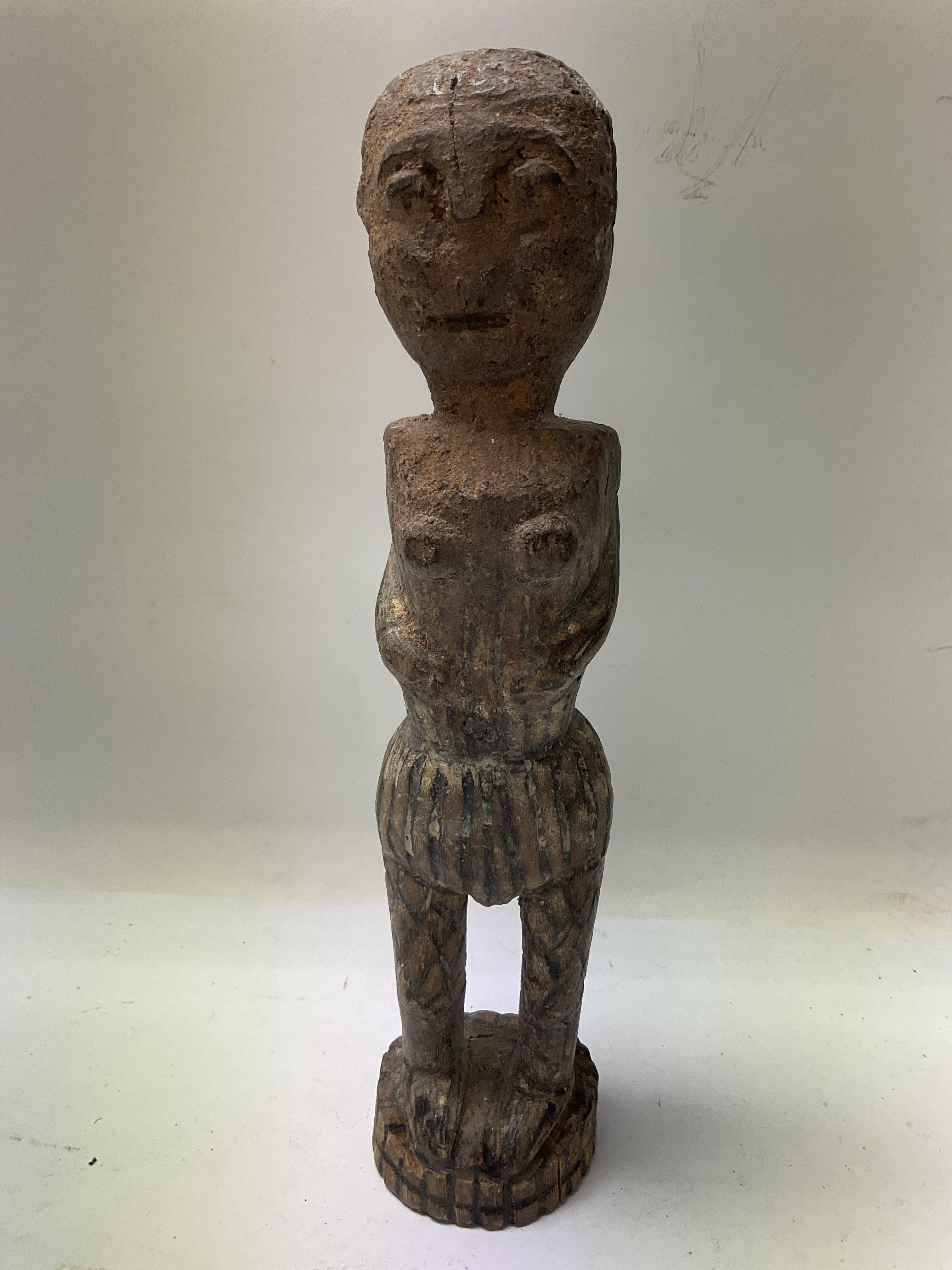 A small tribal African figure possibly Lega Tribe, west Africa - NO RESERVE