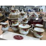A collection of Royal Albert country rose includin