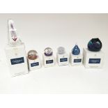 A collection of Caithness boxed paperweights including some limited editions (6)