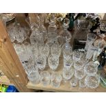 A large and extensive collection of Royal Doulton Crystal - NO RESERVE