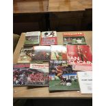 Liverpool football memorabilia. Ian St. John â€˜Boom at the Kopâ€™ hand signed without dedication by
