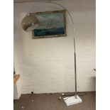 A vintage chrome arc floor lamp ( adjustable heigh