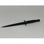 A Fairburn-Sykes wooden grip fighting knife, unmar