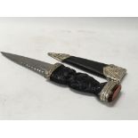 Scottish highlanders small sock knife Sgian Dubh