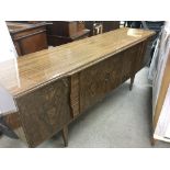 A modern design sideboard by Beautility with central drinks cupboard, approx 184cm x 48cm x 77cm -
