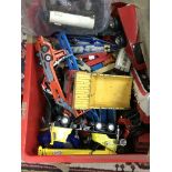A box of playworn toys,