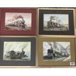 John Edwin Wigston, 1939- present. A selection of framed watercolours, pencil signed Ltd edition