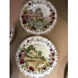 A set of Royal Albert Four seasons plates .