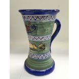 A Faience pottery jug, circa 1910/20, approx height 24.5cm - NO RESERVE