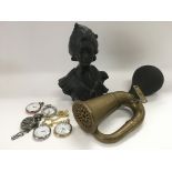 A collection of items comprising various quartz po