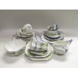A collection of Shelley tea ware, various patterns