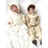 2 x A & M Dolls. One in a child's gown - NO RESERVE